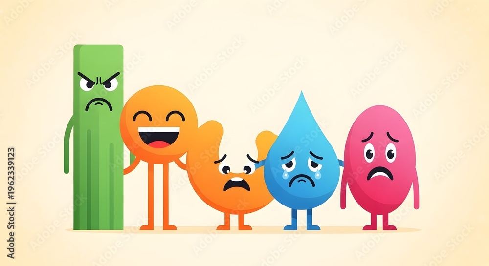 Fototapeta premium Emotional Support for Mental Health a Flat Design Conceptual Illustration with Compassion and Friendship to Help Overcome Difficulties