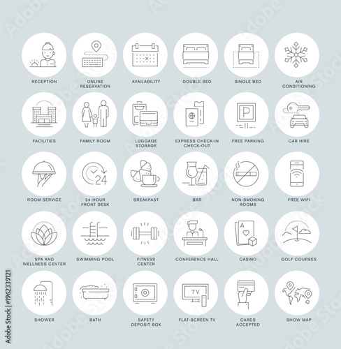 HOTEL SERVICES Icons