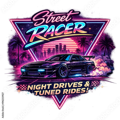 neon, street, racer, vibes, racing, car, automotive, speed, fast, drift, drift racing, street racing, night, city, urban, cyberpunk, futuristic, glow, glowing, lights, neon lights, tunnel, highway, as
