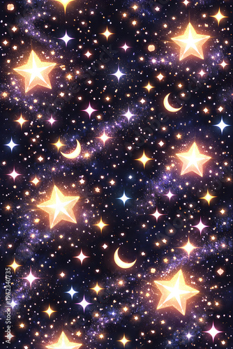 abstract background with stars