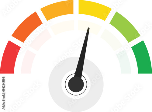 Gauge scale meter. Level meter