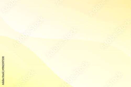 淡いグラデーションと柔らかな曲線が広がる抽象背景デザイン  黄色