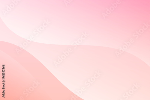 淡いグラデーションと柔らかな曲線が広がる抽象背景デザイン  ピンク
