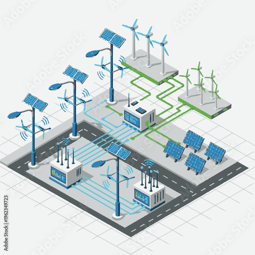 Smart City Renewable Energy Grid Infrastructure.