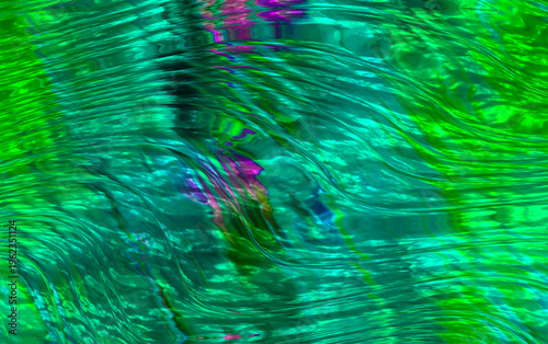 abstract background with green feathers