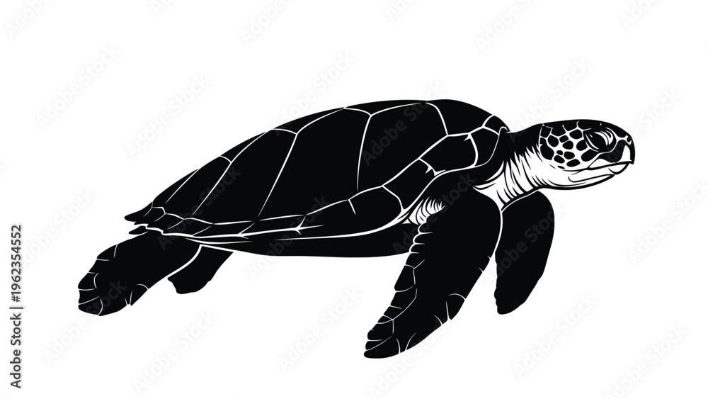 Obraz premium turtle on a white background