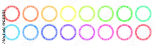 Futuristic circular border with glowing light edges floats in a dark space background, creating a soft visual focus. Gentle gradients enhance the glow. A sleek digital design element.