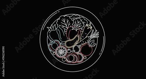 Woman applies green face mask in front of illuminated mirror with beauty products on shelf.