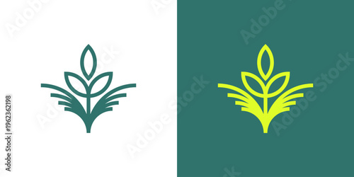 Dual meaning logo combining lotus elements, symbolizing purity, renewal, resilience, spiritual growth, and elegant transformation within a calm and balanced modern identity.