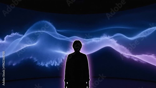 Silhouette in a Digital World - Exploring the Future of Technology.