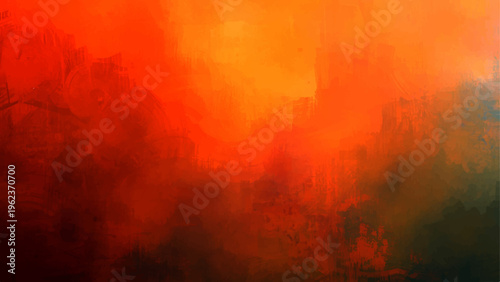 Vector Vivid abstraction of fiery tones with expressive artistry evoking depth and boundless dimension 