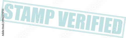 Vector stamp verified graphic, authentication seal, confirmed mark