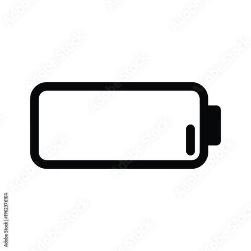 A graphic representation of a partially charged battery icon