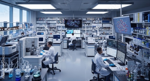 advanced biomedical research laboratory environment
