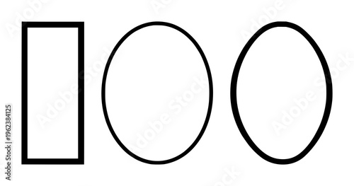 Mirror wall set with silhouette graphic featuring black and white, interior design, architectural style with minimalism and outline