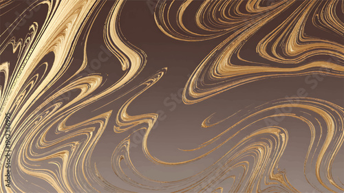 A minimalist abstract wave design features swirling patterns on a digital artwork