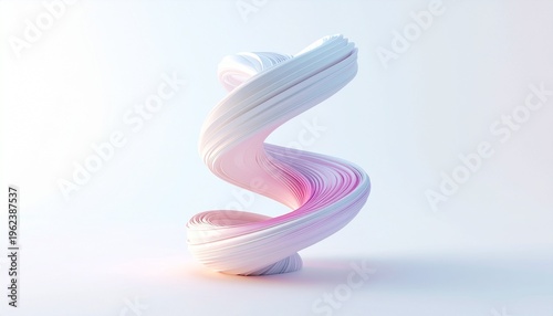 Abstract flowing form representing organic growth and evolution