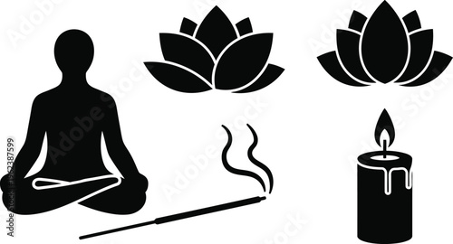 Meditation and relaxation symbols