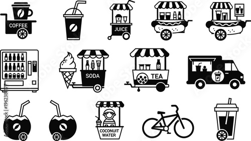 Food and beverage icons