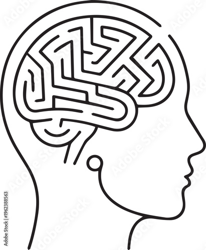 human brain maze