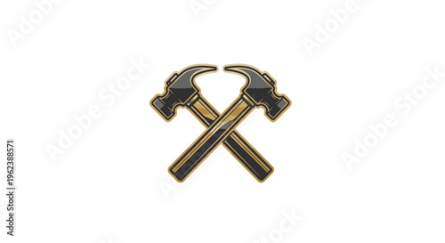 Crossed Hammers Tool Set - Construction and Repair Equipment