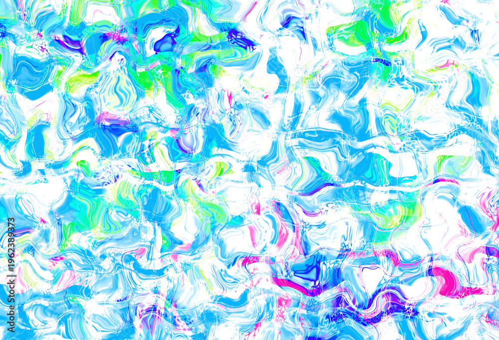 Obraz premium seamless pattern with blue and green leaves