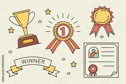 Award and recognition symbols