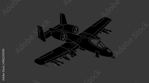 A-10 Thunderbolt II - A Detailed Isometric View of the Aircraft.