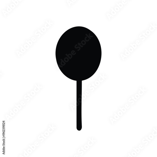 lolipop silhouette vector flat design on white background.

