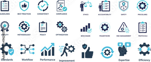 Business Process and Quality Icons – Guidelines and Compliance Set