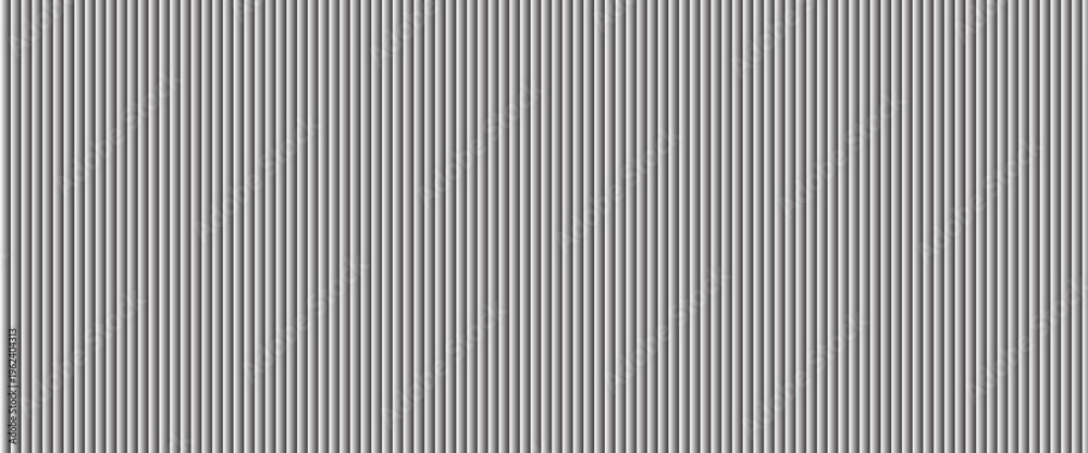 Fototapeta premium Narrow black-white vertical lines. Symmetric geometric ornament. Striped seamless pattern, abstract wallpaper. Digital paper for textile print, page fill. Vector