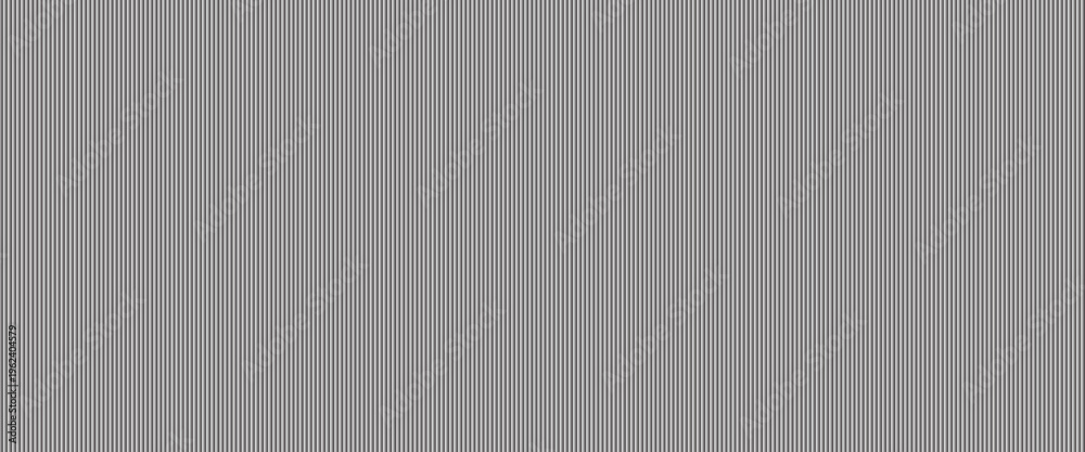 Fototapeta premium Narrow black-white vertical lines. Symmetric geometric ornament. Striped seamless pattern, abstract wallpaper. Digital paper for textile print, page fill. Vector