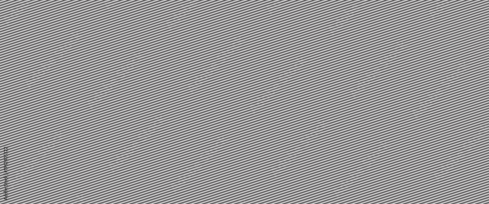 Fototapeta premium Narrow black-white vertical lines. Symmetric geometric ornament. Striped seamless pattern, abstract wallpaper. Digital paper for textile print, page fill. Vector