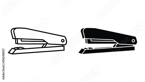 Comparison of a standard and a heavy-duty stapler design shown side by side