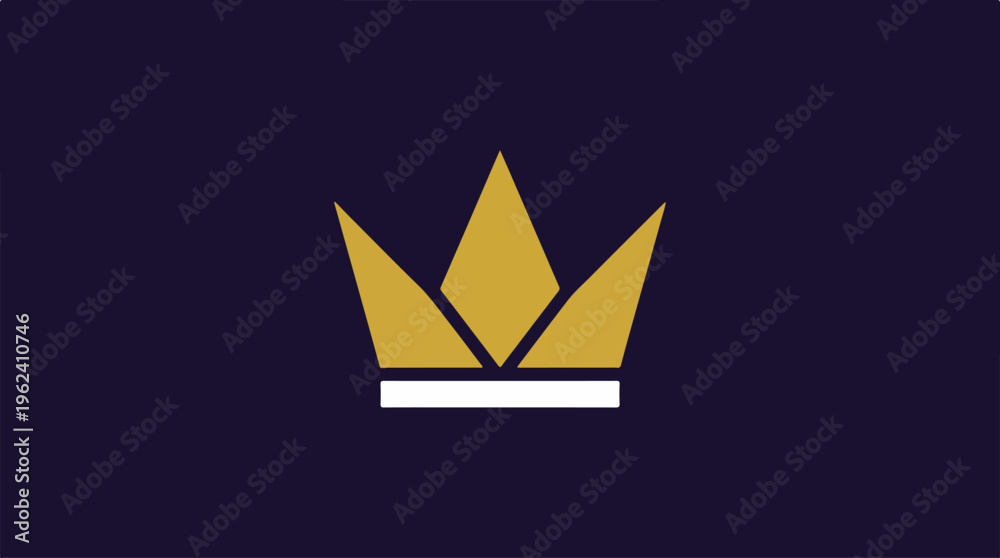 Obraz premium Golden Crown Symbolizing Royalty and Leadership on Dark Background.