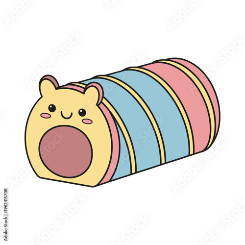 Cute cartoon bear lifting weights, exercising and staying fit with a barbell