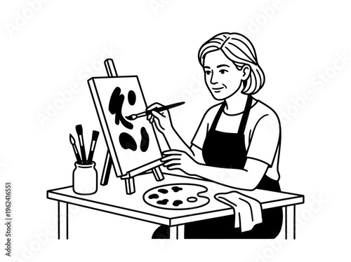 Outdoor journaling woman on park bench