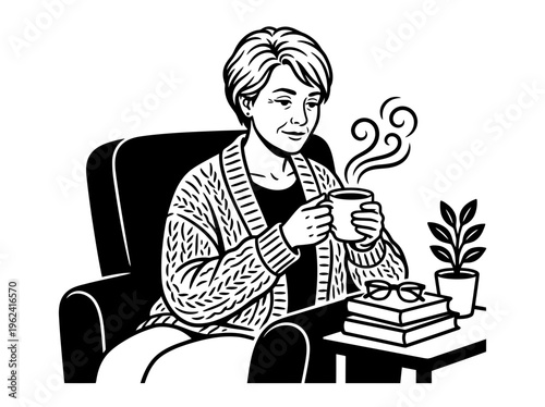 Chair squat exercise woman at home