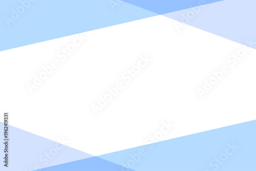 水色の可愛い抽象フレーム背景デザイン