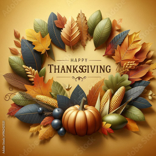 autumn background with pumpkins