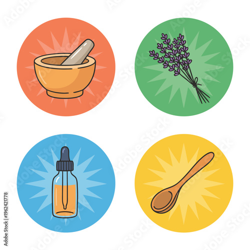 Herbal remedies and natural medicine ingredients.