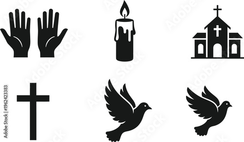 Christianity symbols and icons