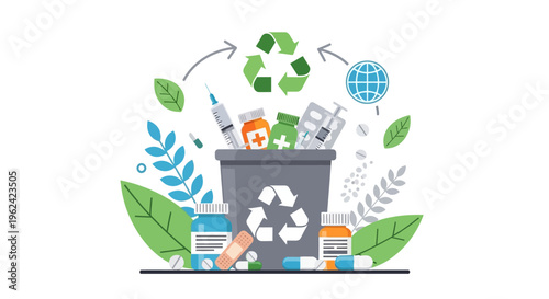 Medical Waste Management: Safe Disposal and Recycling of Pharmaceuticals and Healthcare Supplies for Environmental Protection and Sustainability