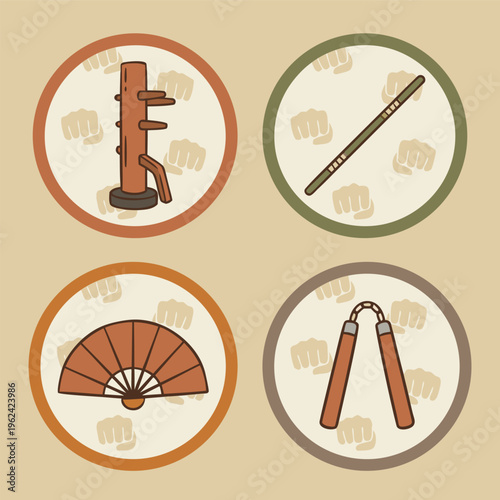 Martial Arts Equipment Collection.