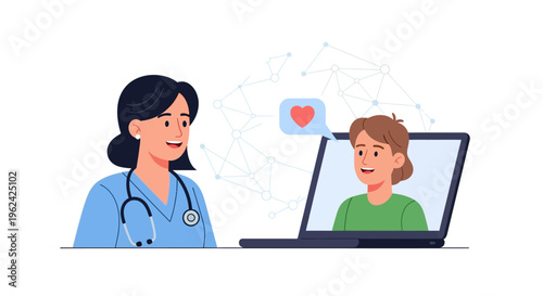 Telemedicine Doctor and Patient Online Consultation with Heart Feedback