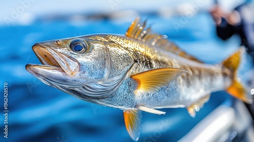 Fresh Catch Golden Fish: A Vibrant Aquatic Treasure from the Deep Blue Sea