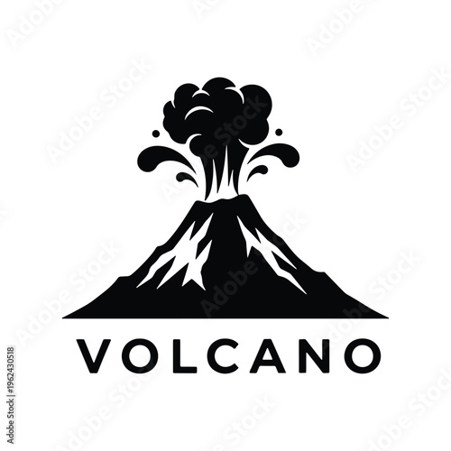 Volcano Eruption Icon for Natural Disaster