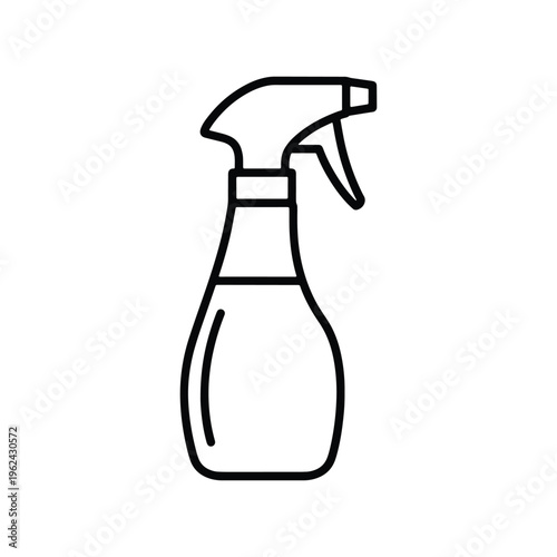 Spray Bottle Icon for Cleaning or Household Use