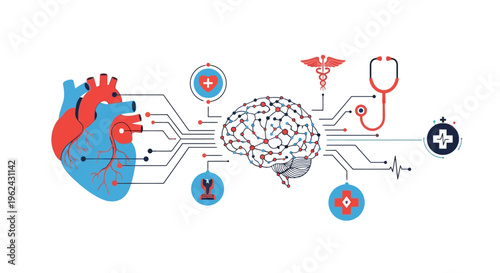 AI & Digital Health: Interconnected Brain, Heart, and Medical Technology