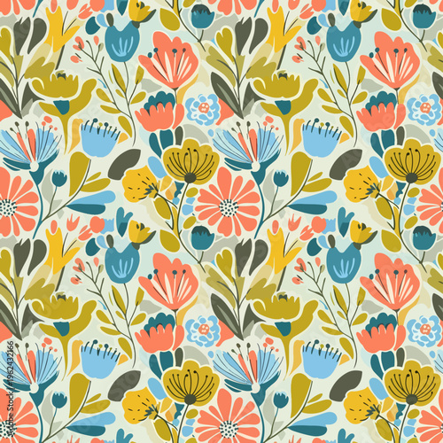 Soft botanical composition with subtle textures and a calming visual appeal